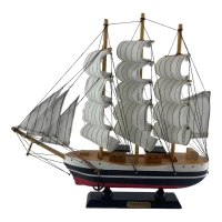Модель парусника на подставке (32х31х7 см)