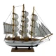 Модель парусника на подставке (32х31х7 см)
