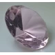 Кристалл хрустальный розовый (8 см)  код 21335
