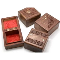 Шкатулка розовое дерево (10х10х6 см)(4 Х 4)