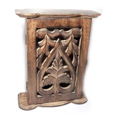 Ключница резная розовое дерево (25х20,5х8,5 см)