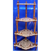 Этажерка 4 полки розовое дерево (120х50х35см)