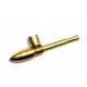 Трубка курительная бронзовая Пуля (13.5х1,6х1,16 см)