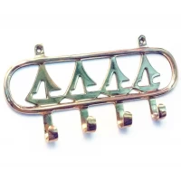 Вешалка-ключница для одежды бронза Парусники (18х8х2 см)