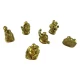 Хотей каменная крошка набор (6шт) желтый (25,5х7,5х3 см) код 21963