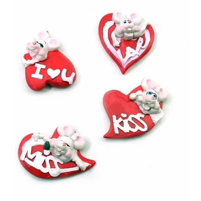 Магнит "Мышка с сердцем" (W8220) код 22217