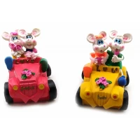 Мышки на машине(2 шт/уп) (7х9х5 см)