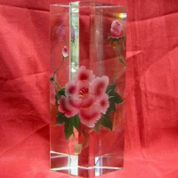 Призма хрустальная Цветы