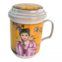 Чашка заварочная с ситом (330мл.)(BFC161-13) Гейша (h-13cм, d-7,5см)