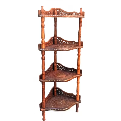 Этажерка на 4 полки розовое дерево (120х38х38 см) Этажерка на 4 полки розовое дерево (120х38х38 см)