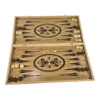 Нарды+шахматы из бамбука (59,7 × 59,7 × 1,7 см)