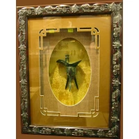 Картина с бронзовой фигурой (50*65)