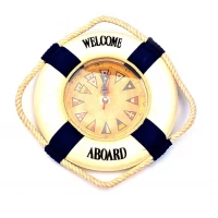 Часы Спасательный круг синий (d-20 см)