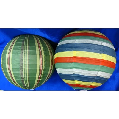 Фонарь бумажный цветной (12)