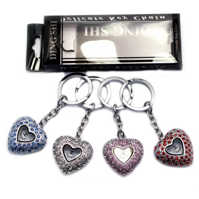 Брелок со стразами (Y) Chanel сердечко