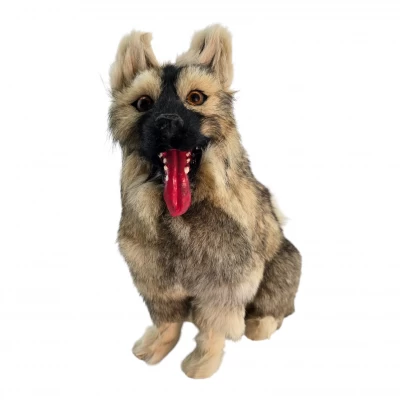 Собака (натуральный мех)(27х24х10 см)