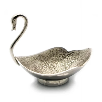 Менажница Лебедь хром (17х14,5х10,3 см) Менажница "Лебедь" хром (17х14,5х10,3 см)(Chuniya Nkl) код 23513