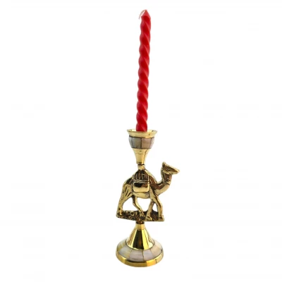 Подсвечник бронзовый с перламутром Верблюд (14,5х7х5,5 см)