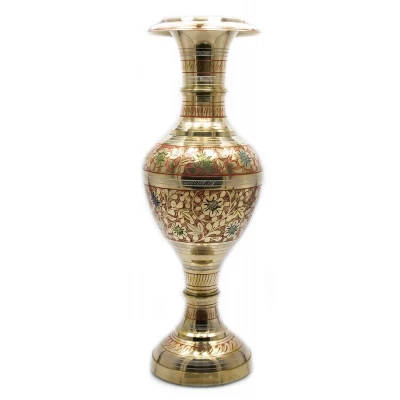 Ваза бронзовая цветная (36х11,5х11,5 см) Ваза бронзовая цветная (36х11,5х11,5 см)(Kashmiri Clr 14") код 23526