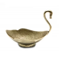 Менажница Лебедь бронза (17х14,5х10,3 см)