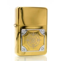 Зажигалка бензиновая, бронзовая, в подарочной упаковке 23624