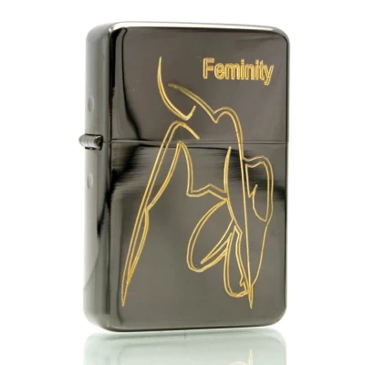Зажигалка бензиновая Feminity, бронзовая, в подарочной упаковке Зажигалка бензиновая Feminity, бронзовая, в подарочной упаковке