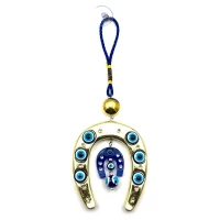 Амулет от сглаза с золотой подковой (21х7,3х1,3 см)