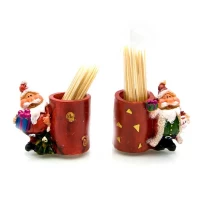 Дед мороз подставка для зубочисток  (8 шт/уп)(5х5х3 см)