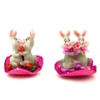 Кролики пара на сердце (4 шт/уп)(7х8х6,5 см)