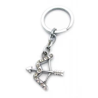 Брелок со стразами (S) Лук со стрелой