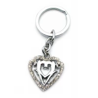 Брелок со стразами (S) Сердечко