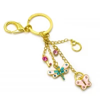 Брелок со стразами Бабочка и стрекоза