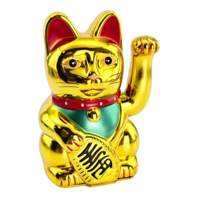 Кошка Манэки-нэко машущая лапой (12,82х9х7,2 см)