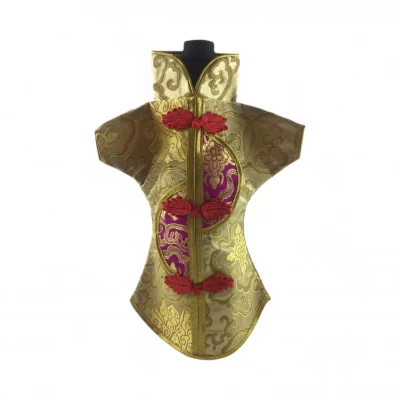 Чехол на бутылку бежевый Кимоно (28х25 см)