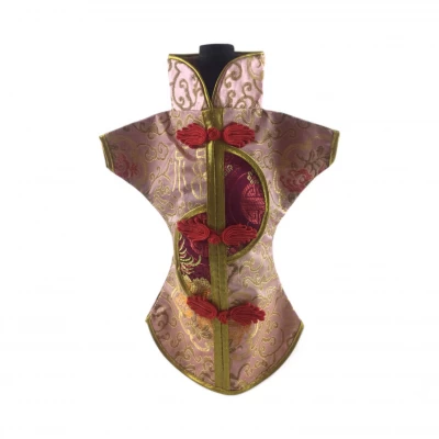 Чехол на бутылку розовый Кимоно (28х25 см)