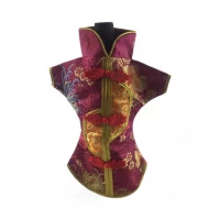 Чехол на бутылку малиновый Кимоно (28х25 см)