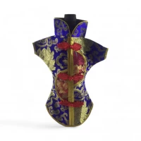 Чехол на бутылку синий Кимоно (28х25 см)