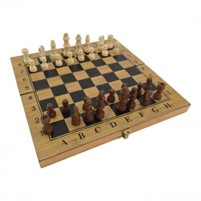 Нарды+шахматы из бамбука (29 х 29 х 2,3 см) Нарды+шахматы из бамбука (29 х 29 х 2,3 см)