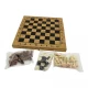Нарды+шахматы из бамбука (29 х 29 х 2,3 см)