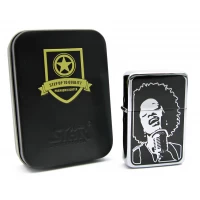 Зажигалка бензиновая Jazz, бронзовая, в подарочной упаковке