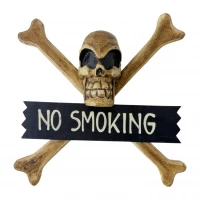 Череп с костями No Smoking (30х9х30 см)