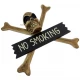 Череп с костями No Smoking (30х9х30 см)