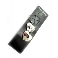 Брелоки для влюбленных (C) Сердца со стрелами (12 шт/уп)