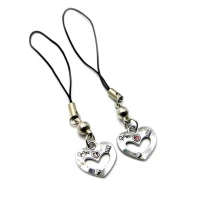 Брелоки для влюбленных (B) Сердечки (20шт/уп)