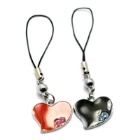 Брелоки для влюбленных (B) Сердечки (20 шт/уп)