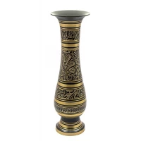 Ваза бронзовая черная (29х9х9 см)