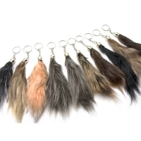 Брелок Хвост мех Лиса (22 см)(10/уп)