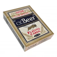 Карты игральные Beer (9х6х1,8 см)(Пластиковое покрытие) синяя  рубашка