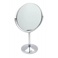 Зеркальце настольное круглое металл (25х16х10 см)