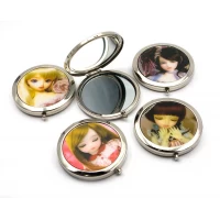 Зеркальце косметическое Девочка подмигивающая (d-7см)